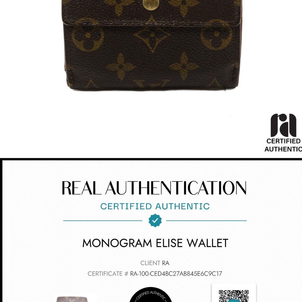 Louis Vuitton Black Leather Wallet